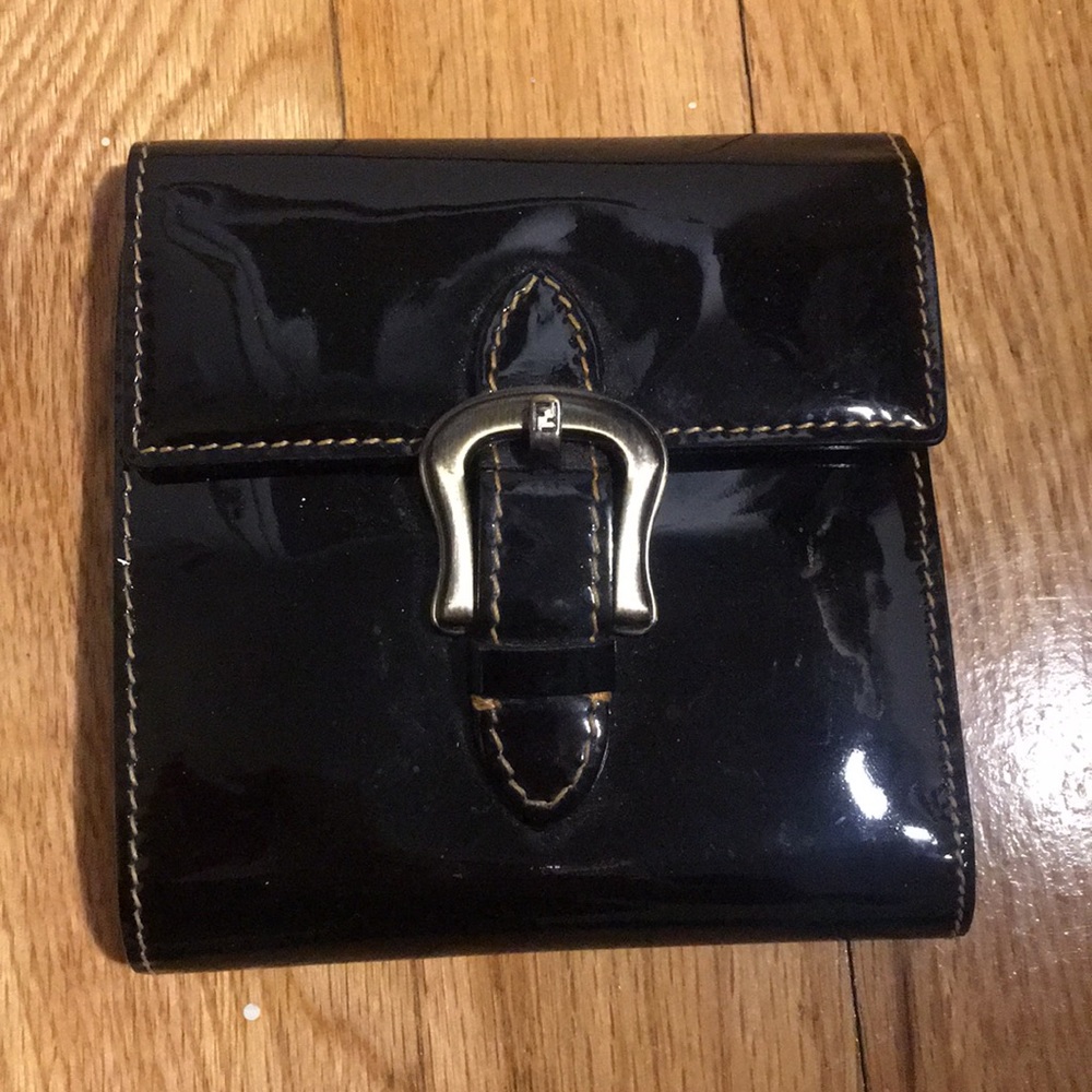 Authentic Fendi patent leather wallet